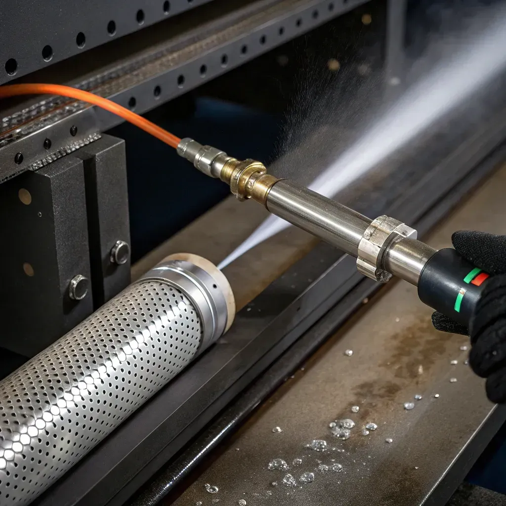 Microfuga siendo sellada internamente