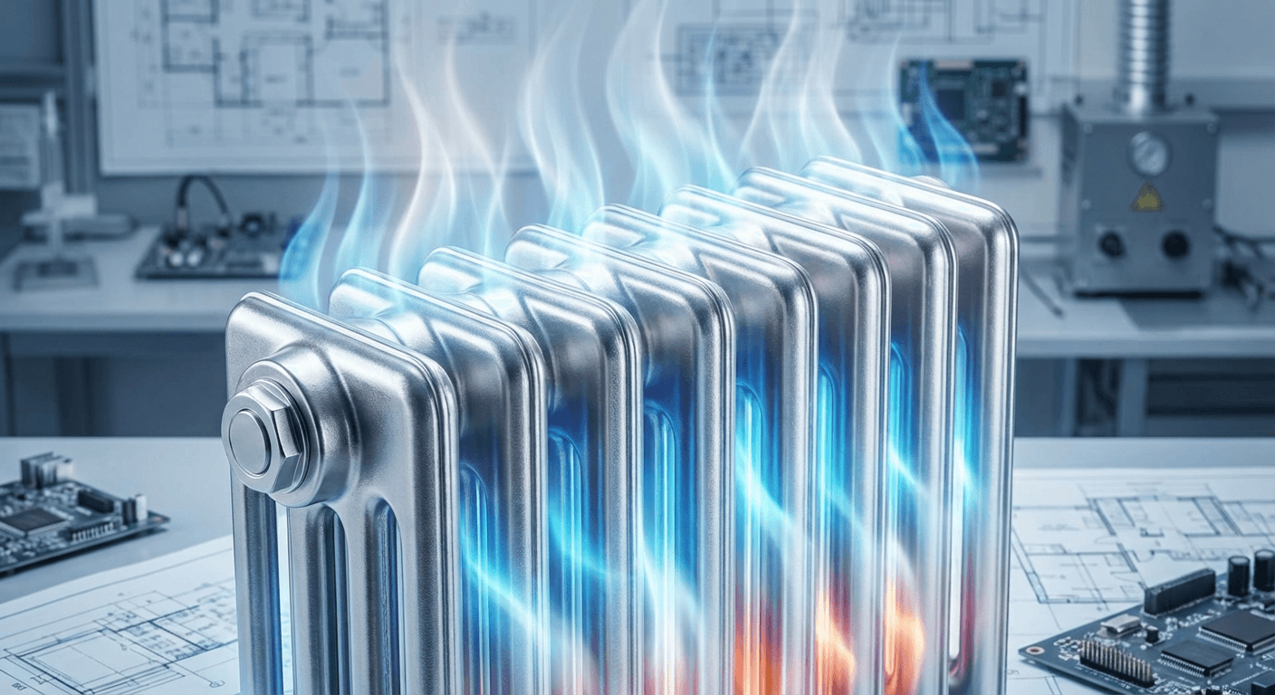 Radiador con disipación uniforme de calor