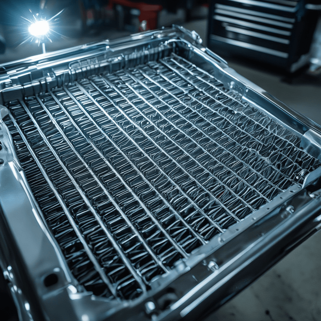 Rejilla interna del radiador libre de depósitos