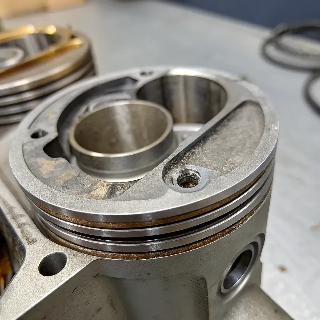 Anillos de pistón desgastados