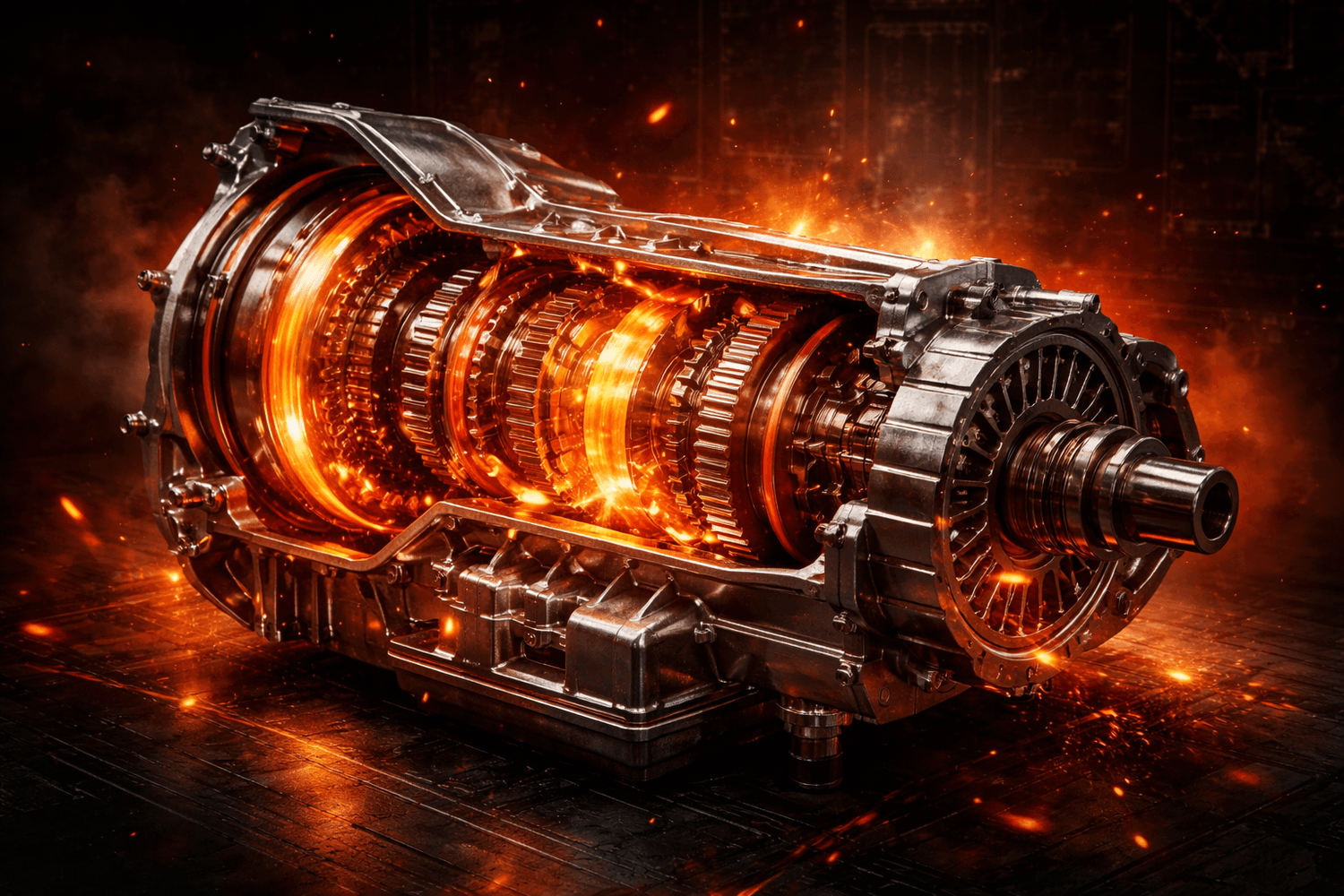 Caja automática trabajando a alta temperatura