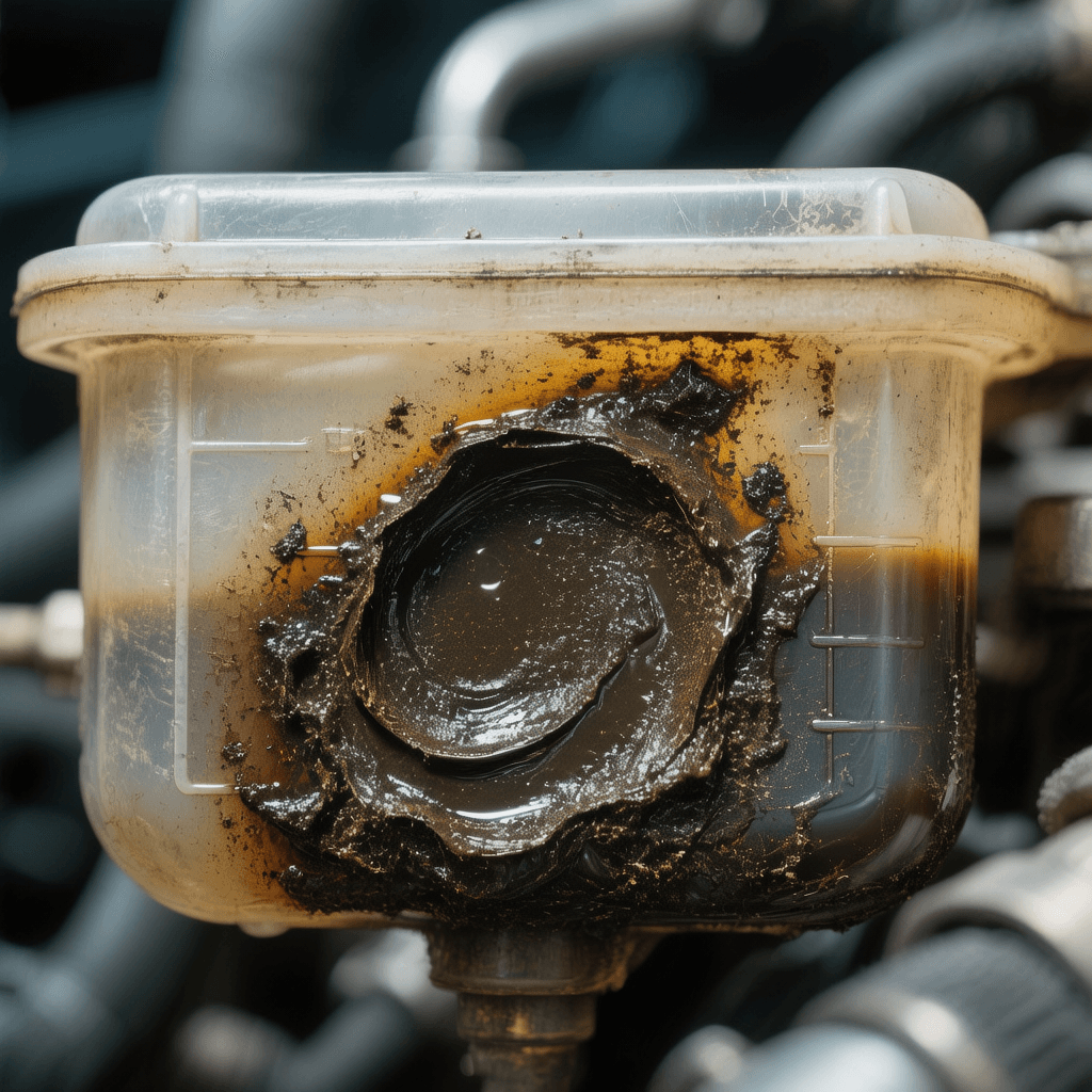 Fluido hidráulico degradado