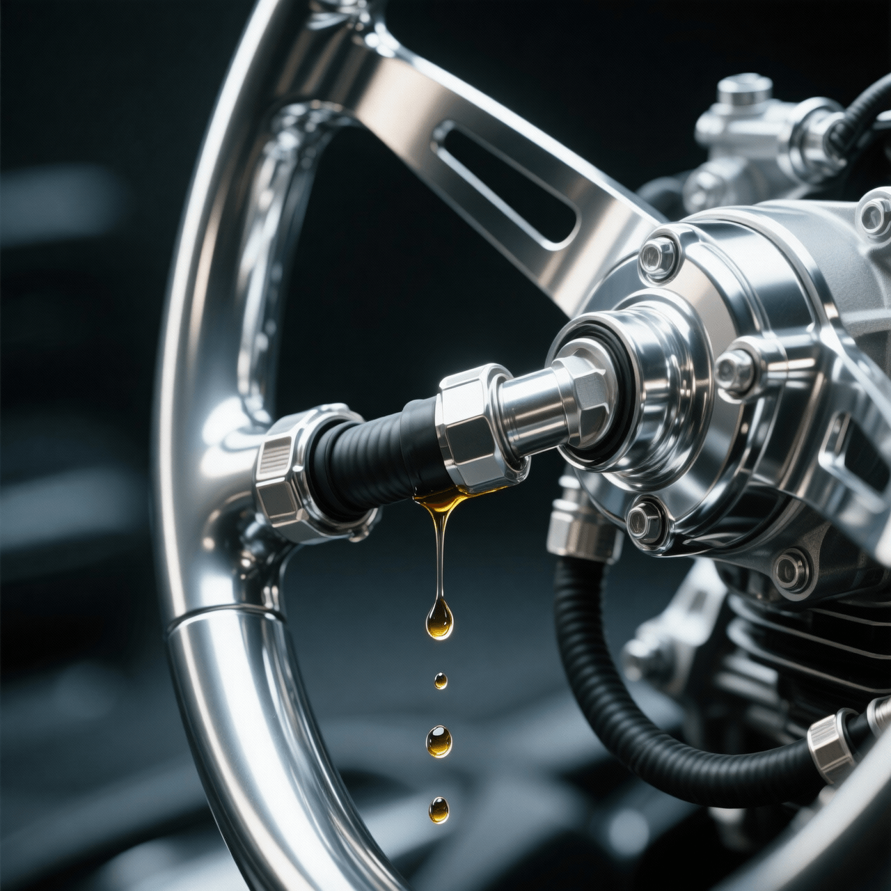 Fuga leve en sistema de dirección