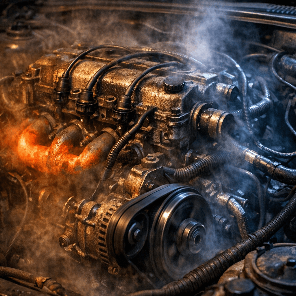 Motor con bajo rendimiento