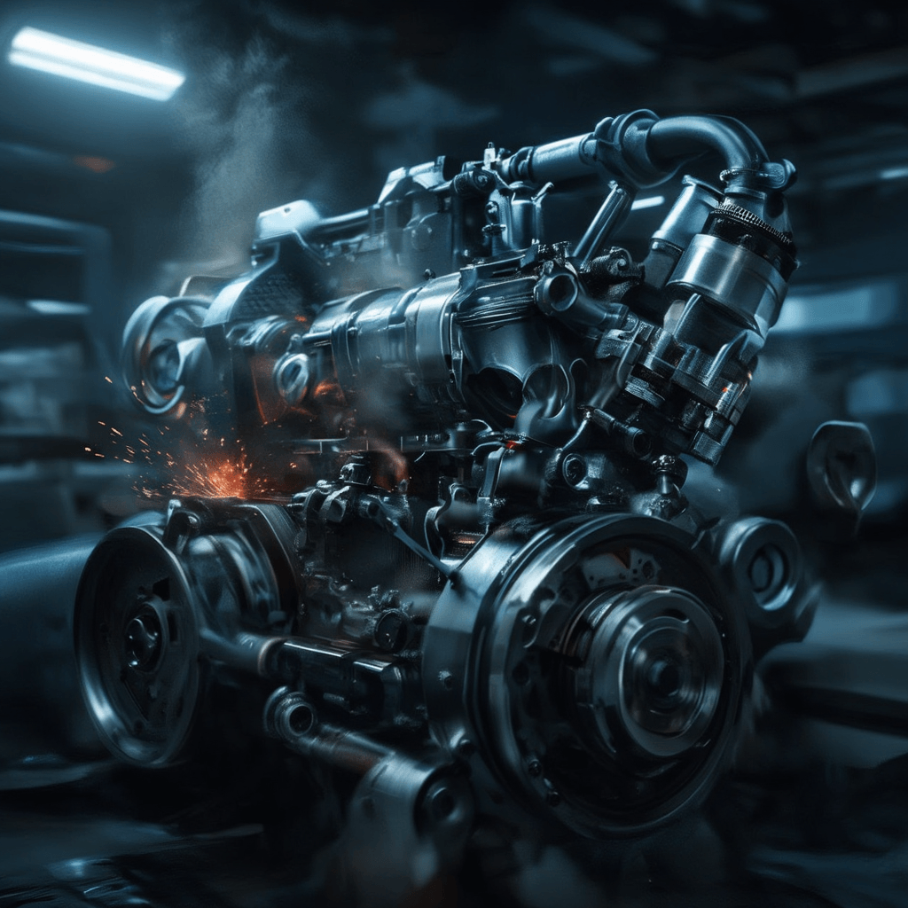 Motor en funcionamiento