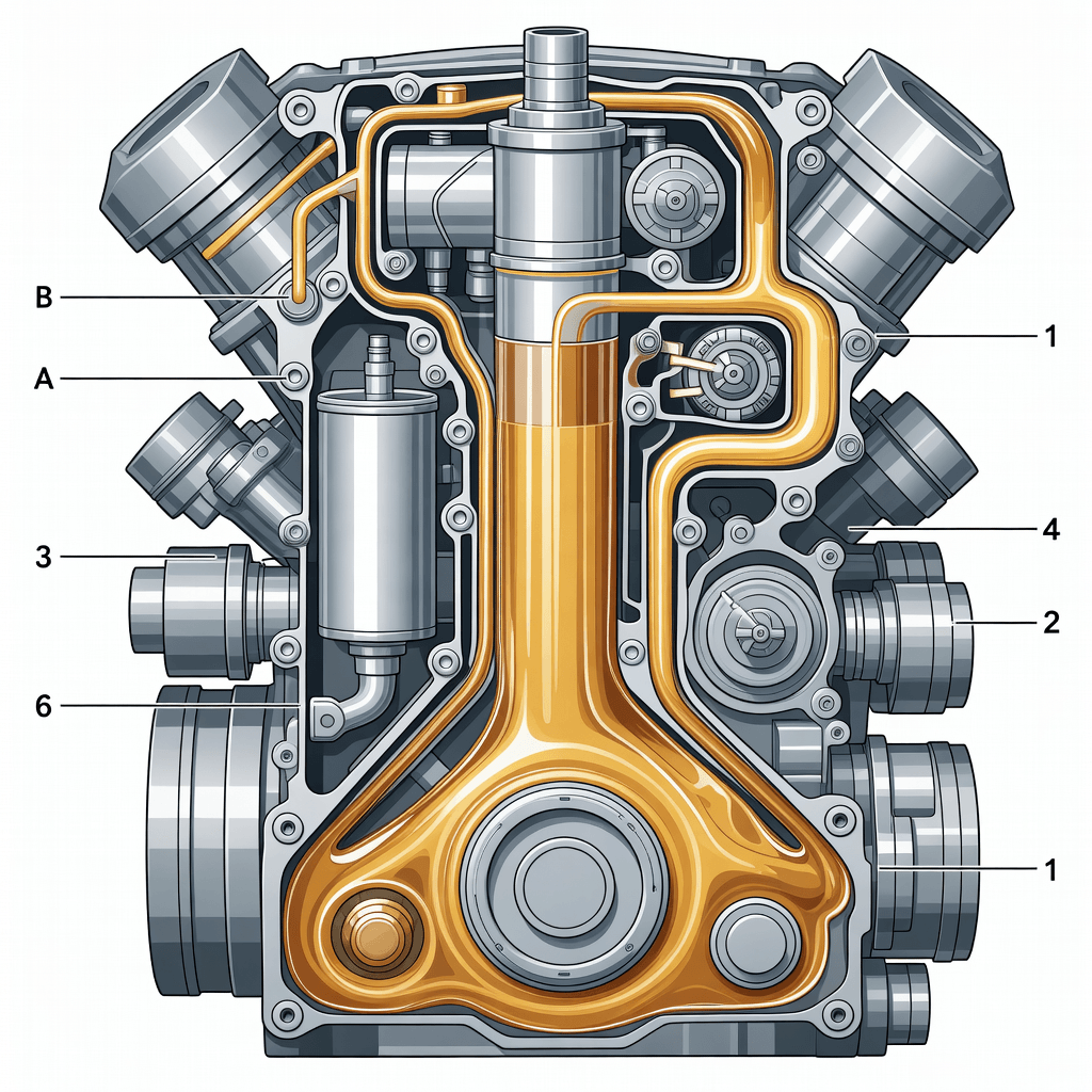 Circulación de aceite estable