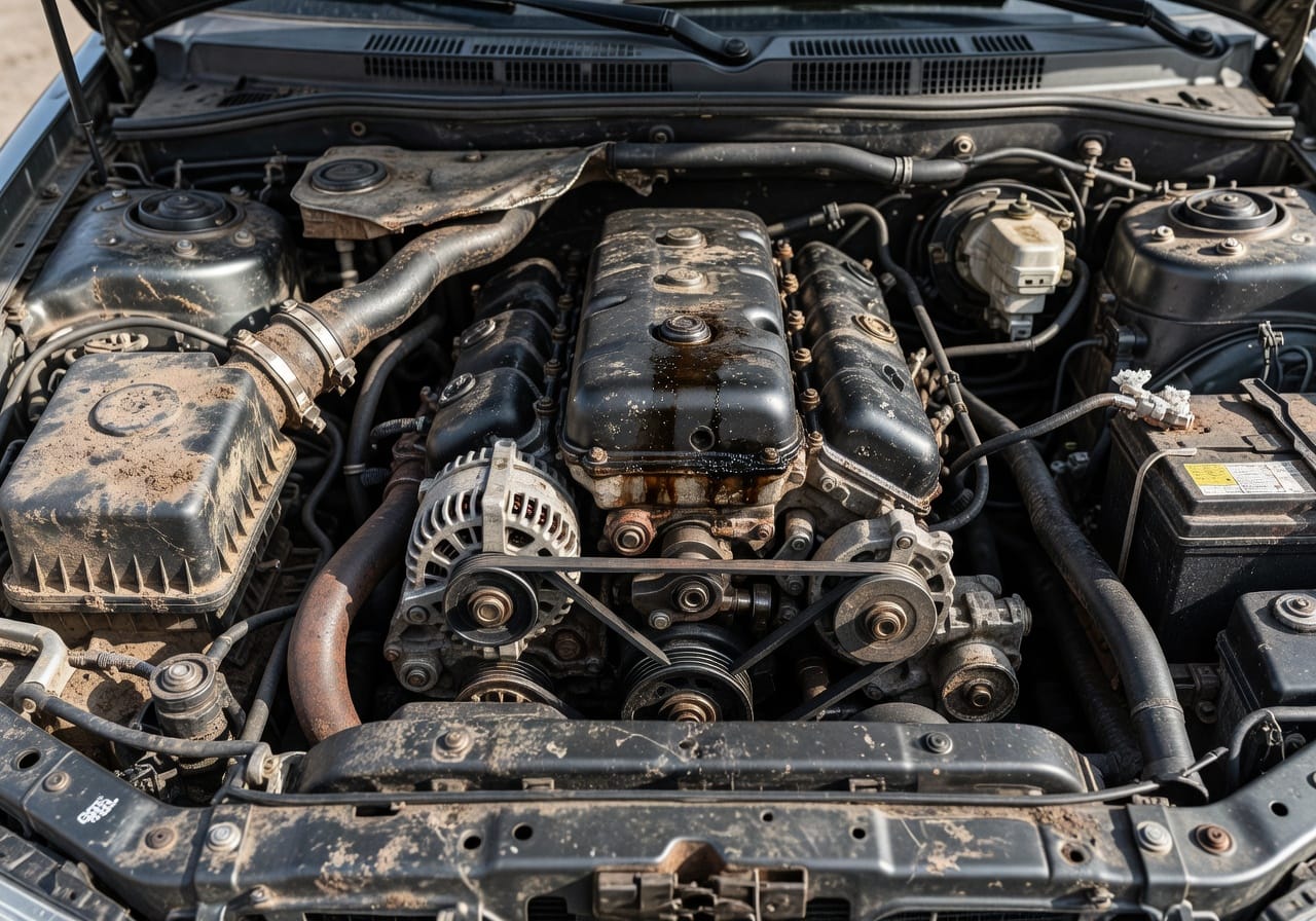 Motor con alto kilometraje