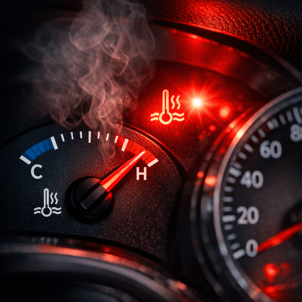 Indicador de temperatura elevada