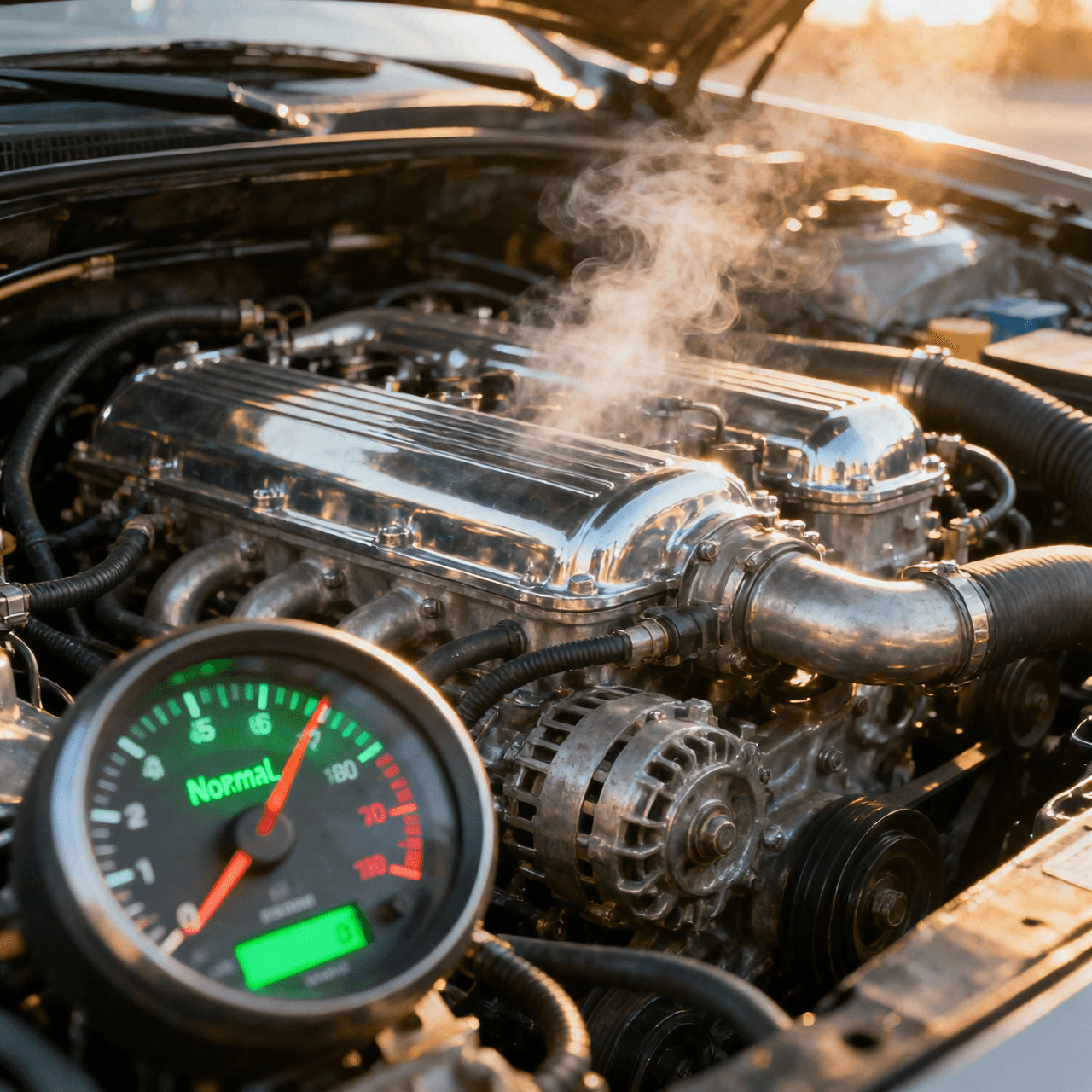 Motor funcionando a temperatura ideal