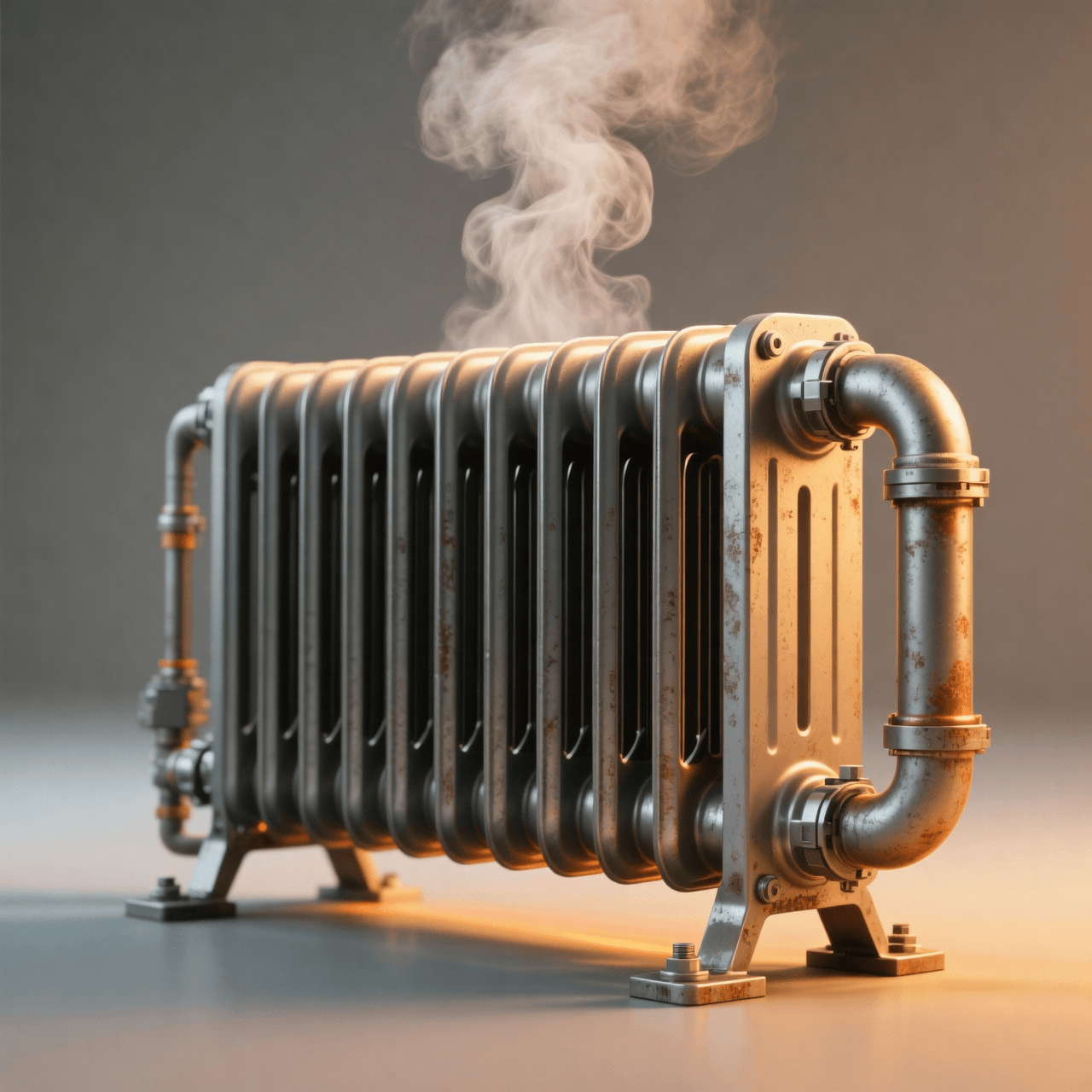 Radiador en funcionamiento