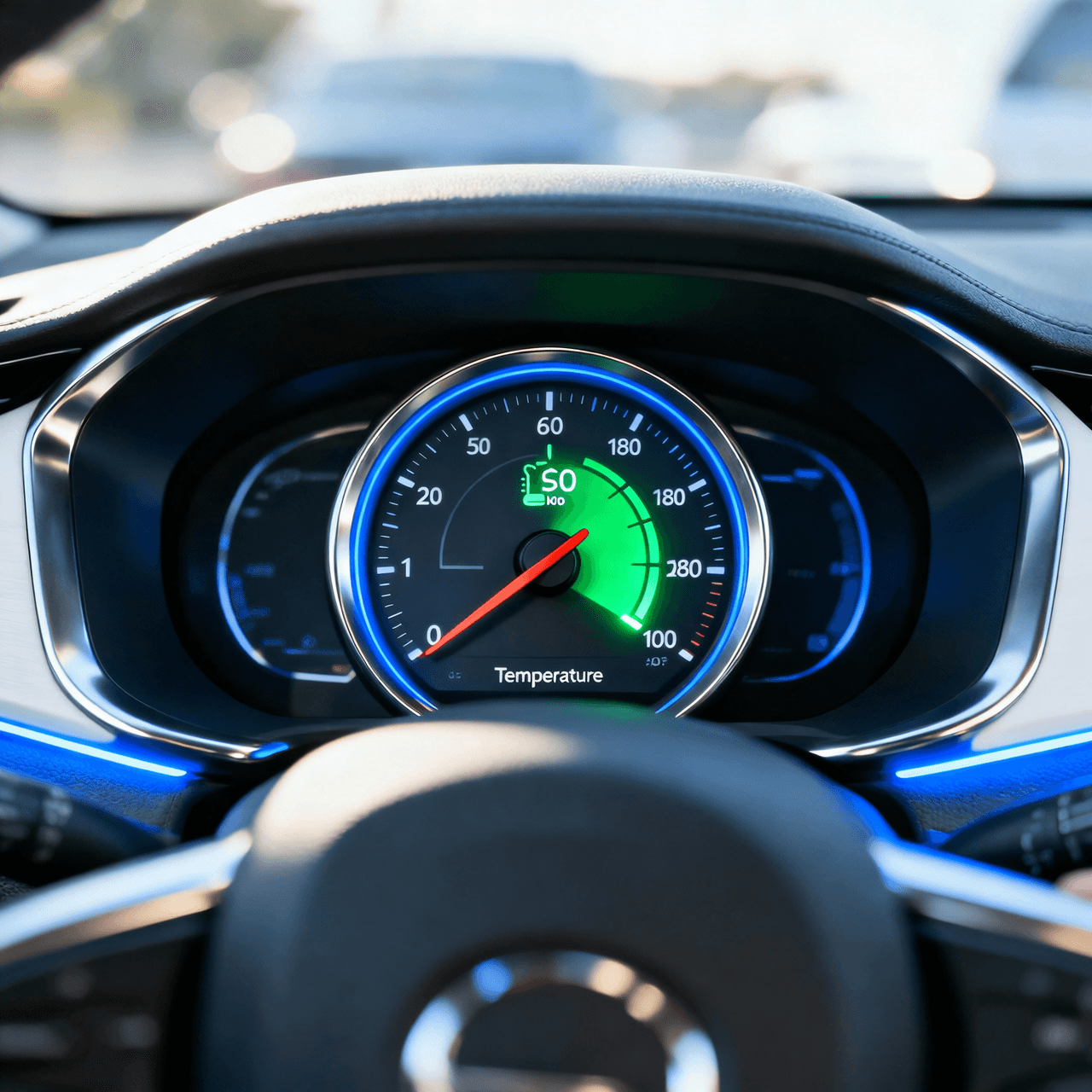 Indicador de temperatura en rango ideal