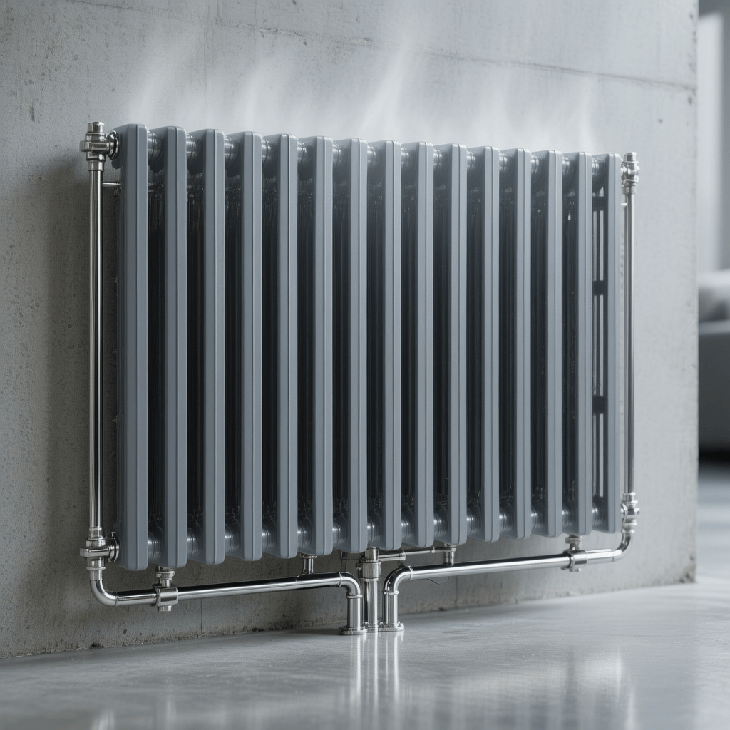 Radiador en funcionamiento estable