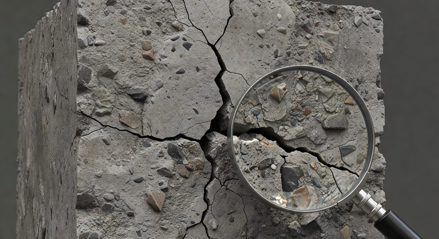 Representación de microfisura en bloque