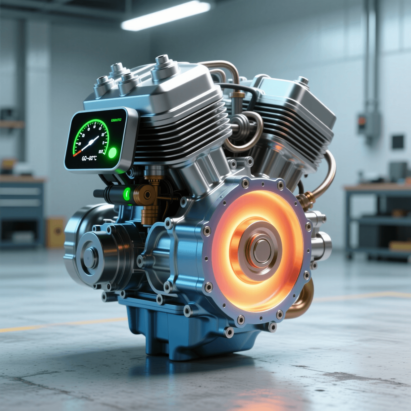 Motor funcionando con estabilidad térmica