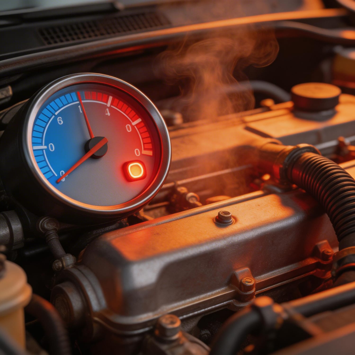 Motor con indicador de temperatura elevado