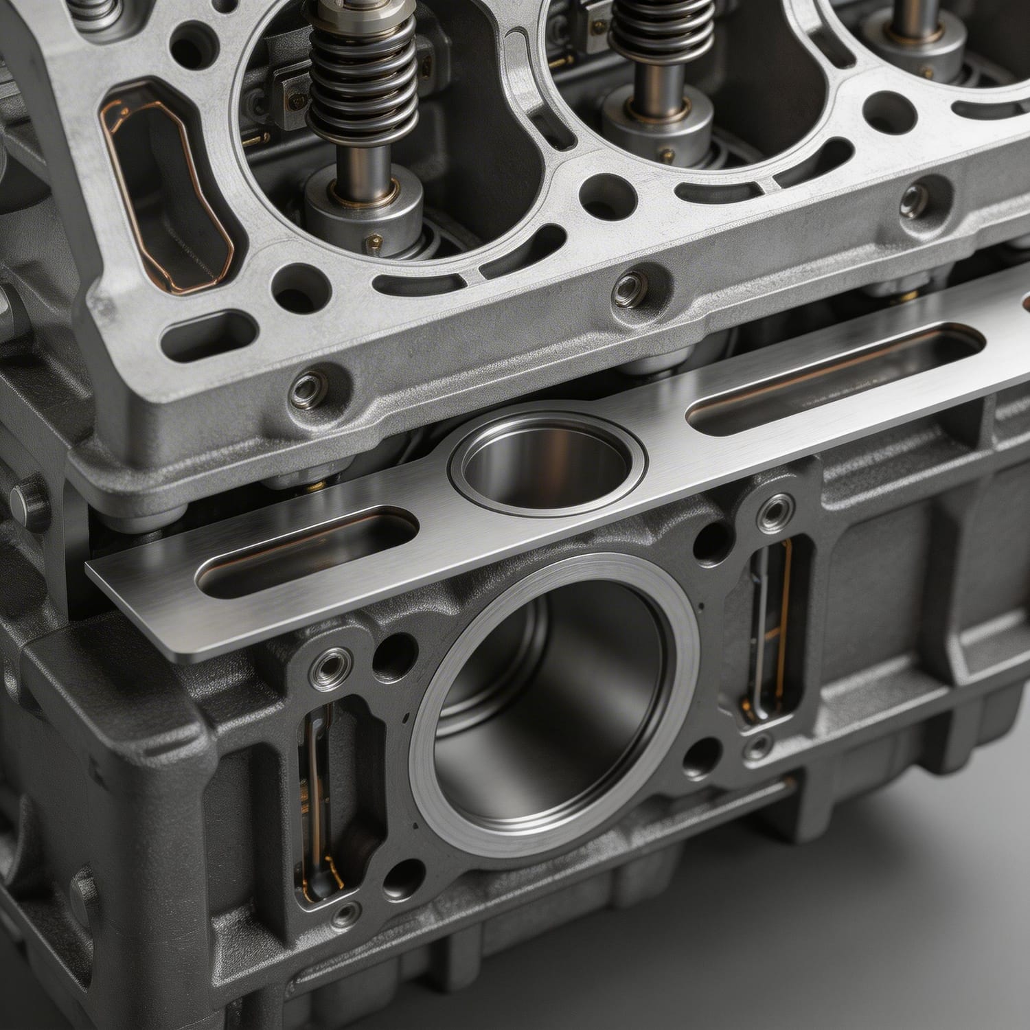 Representación técnica de junta de cabeza