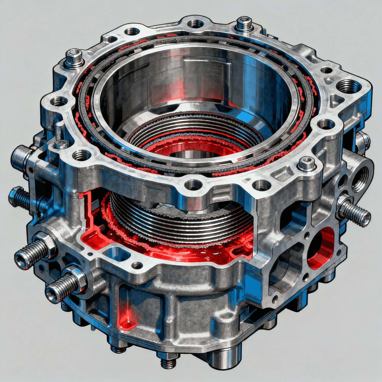 Representación técnica de junta de cabeza