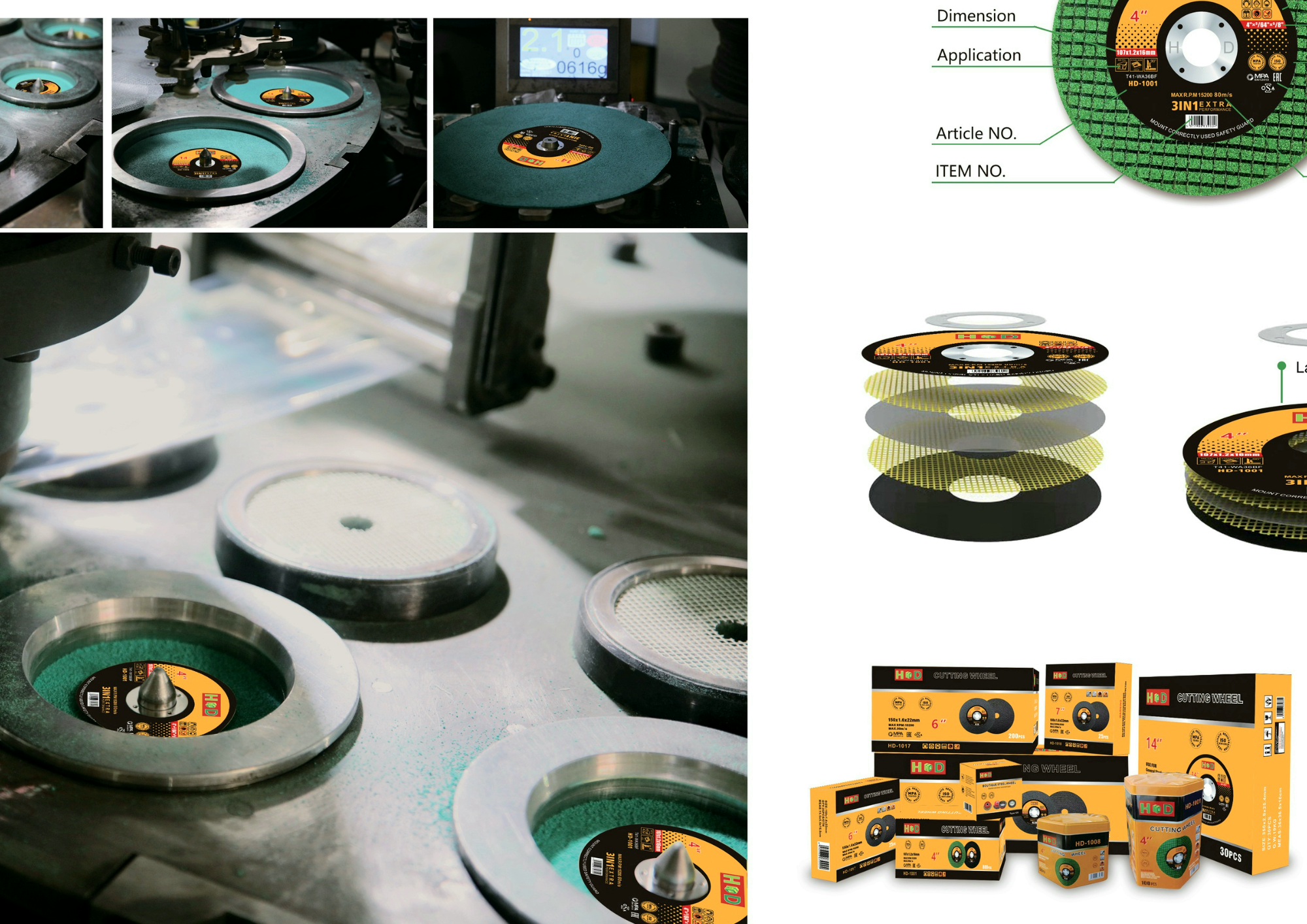 DISCOS ABRASIVOS HD – CORTE - DESBASTE 1