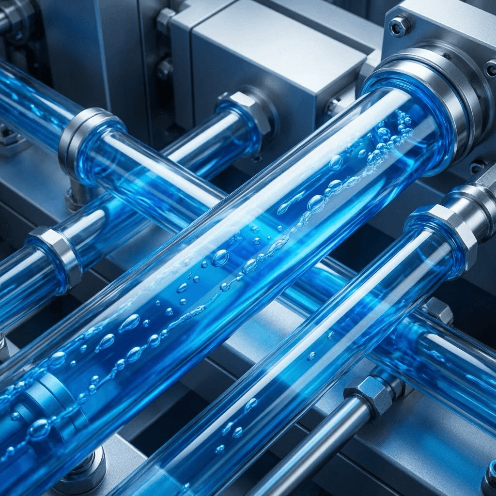 Representación del flujo de refrigerante limpio