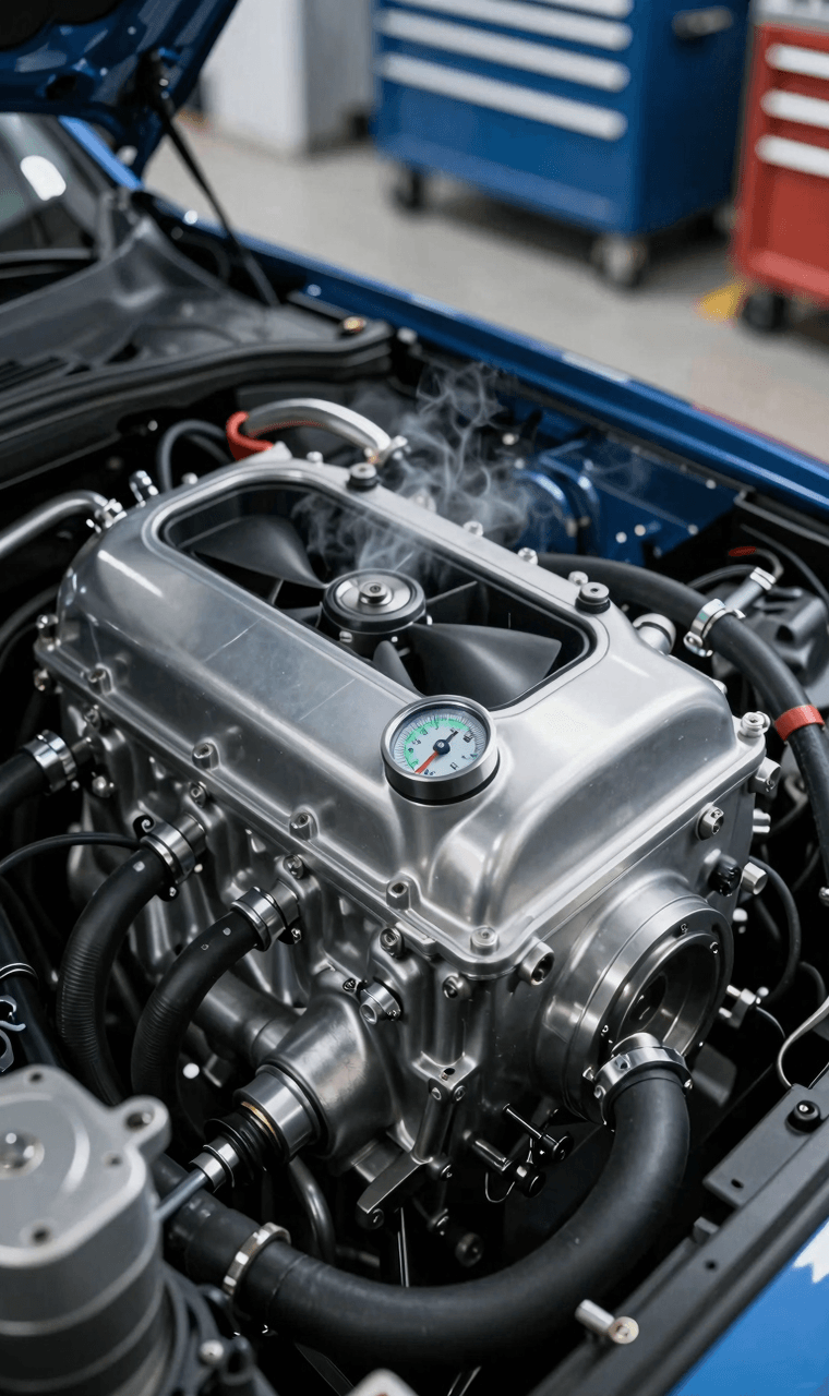 Motor funcionando a temperatura ideal