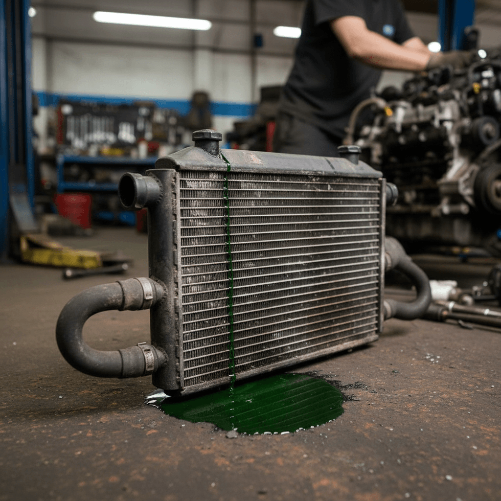 Radiador con leve fuga