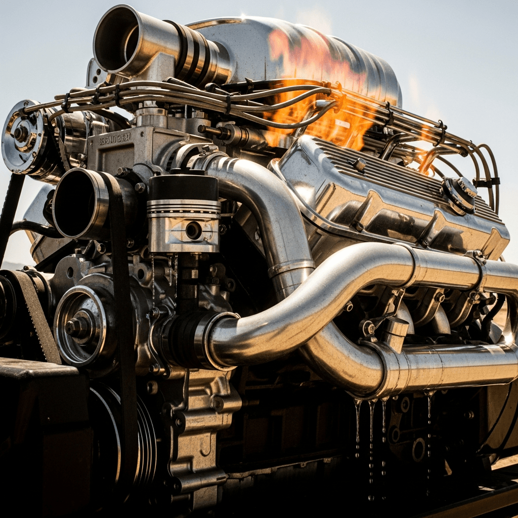 Motor bajo calor intenso