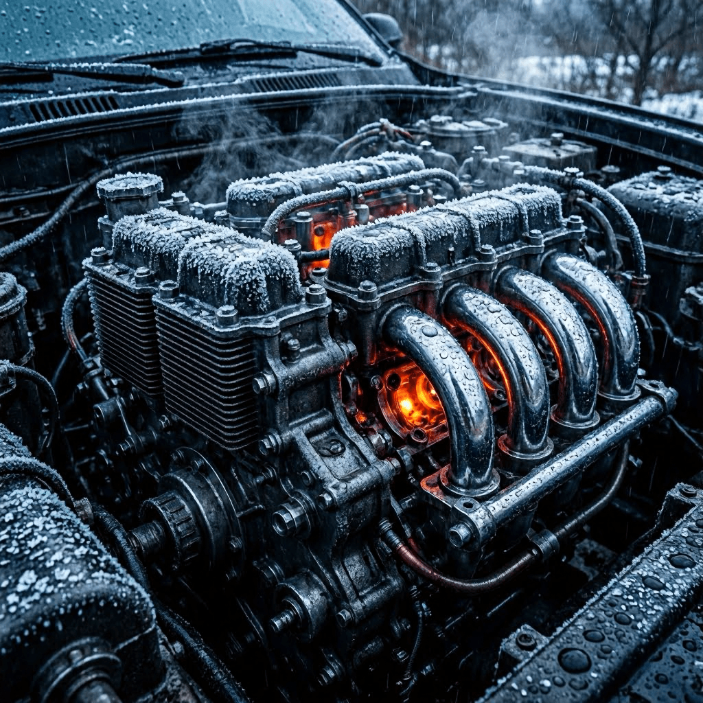 Motor en clima frío o lluvioso