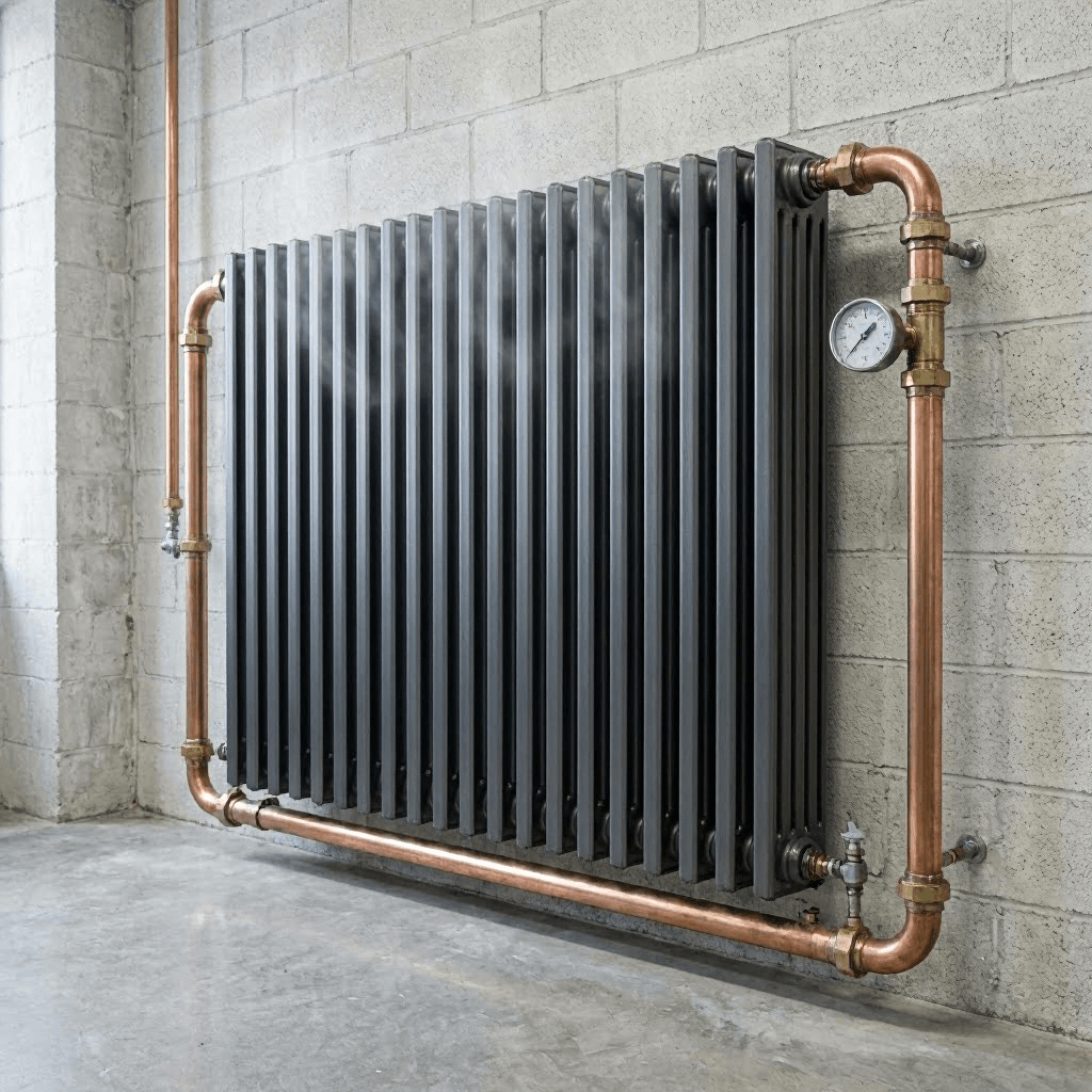 Radiador en funcionamiento