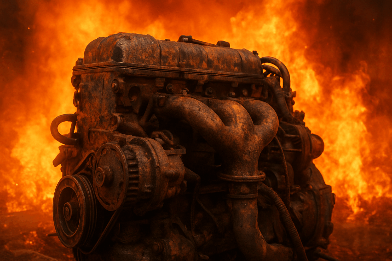 Motor sometido a calor extremo