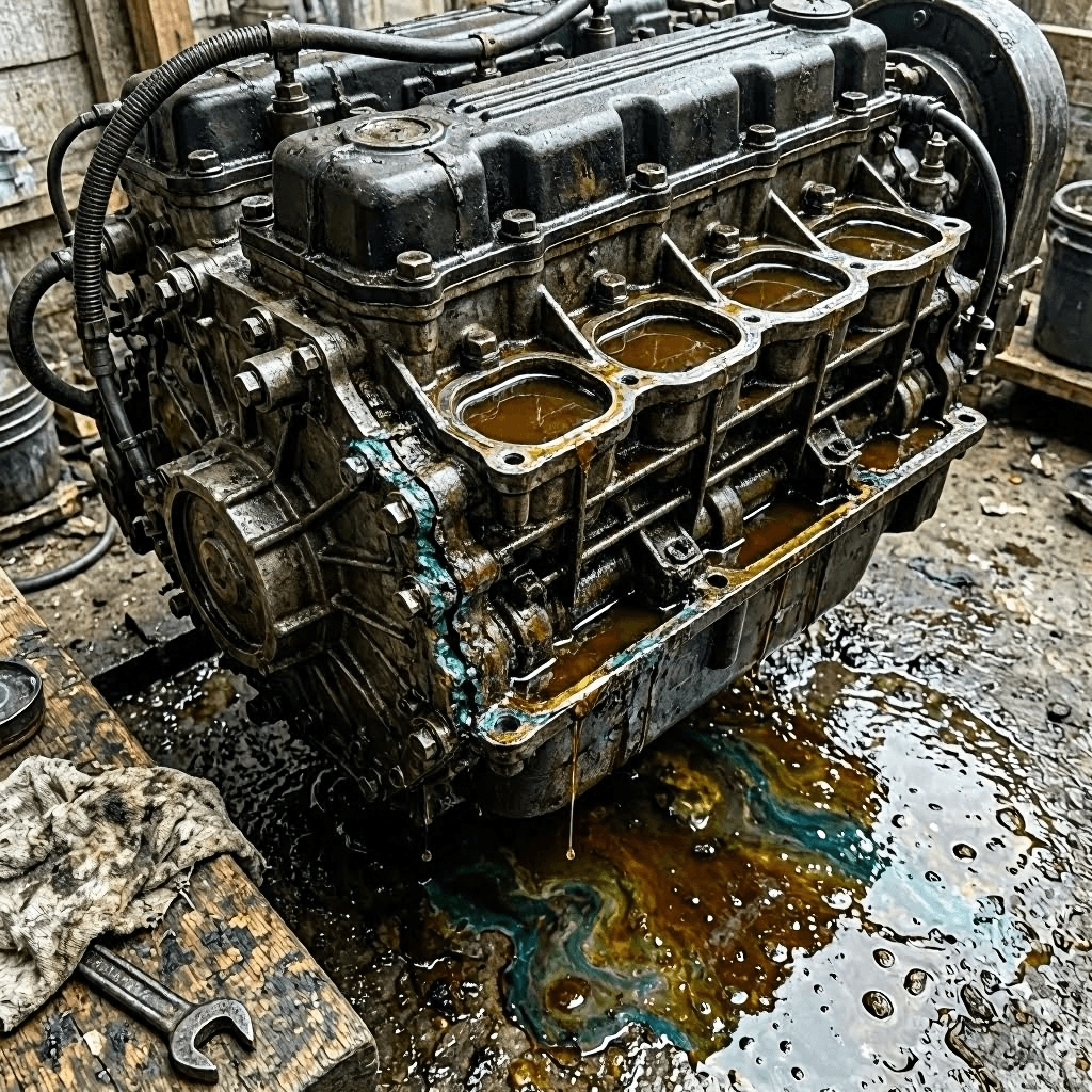 Motor con fugas recurrentes