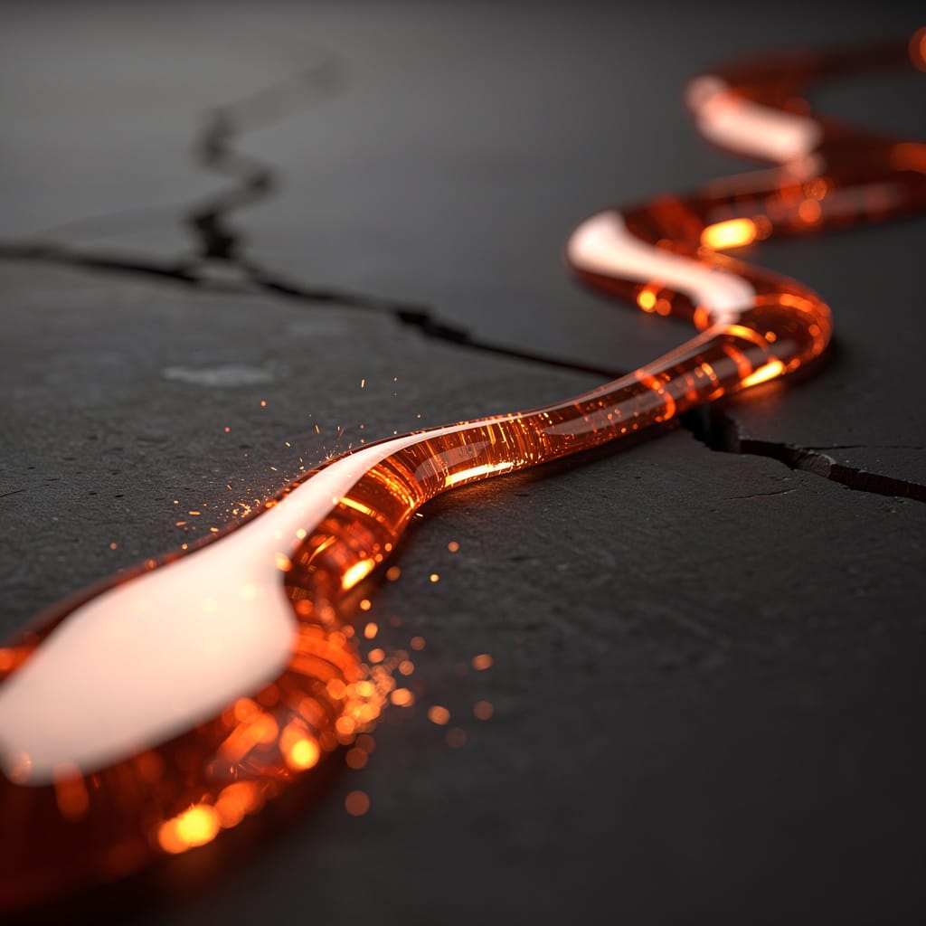 Representación del cobre líquido