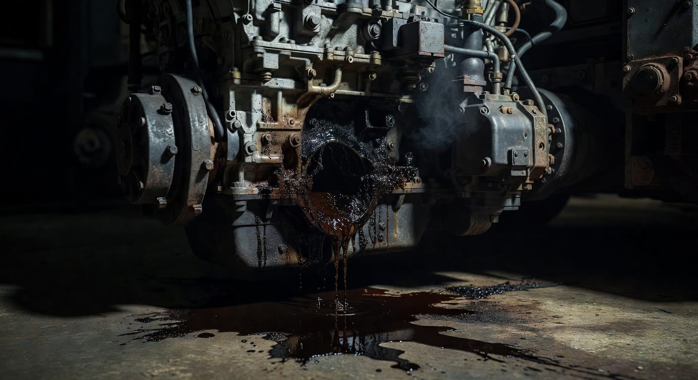 Motor con fuga no visible