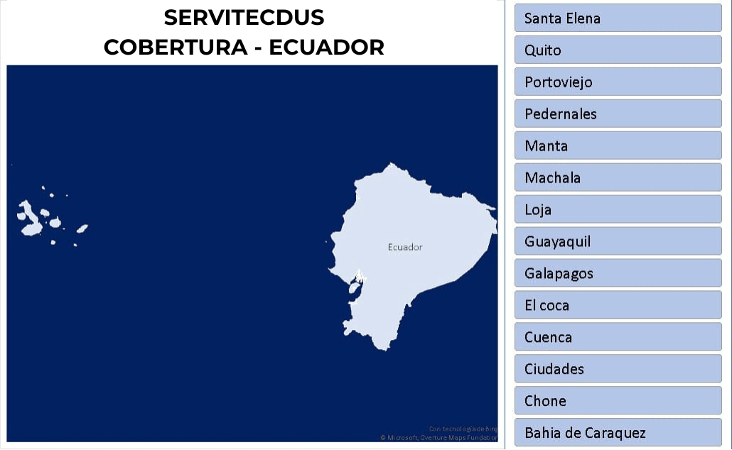 Cobertura Servitecdus - Contacto