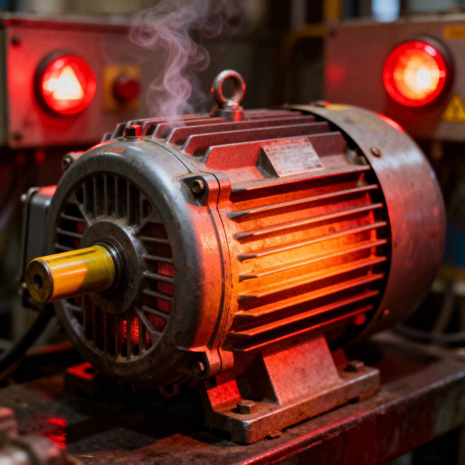 Motor con temperatura elevada