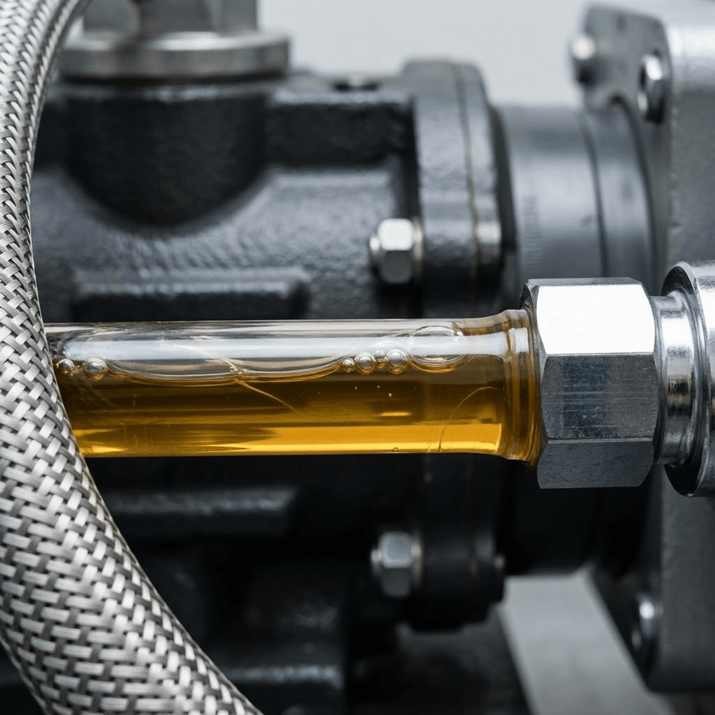 Fluido hidráulico circulando