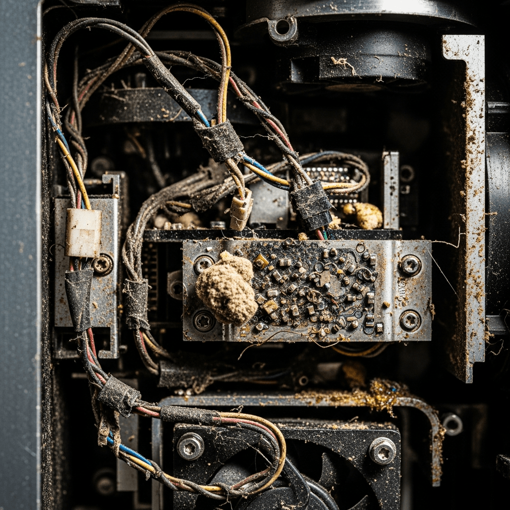 Acumulación de residuos internos