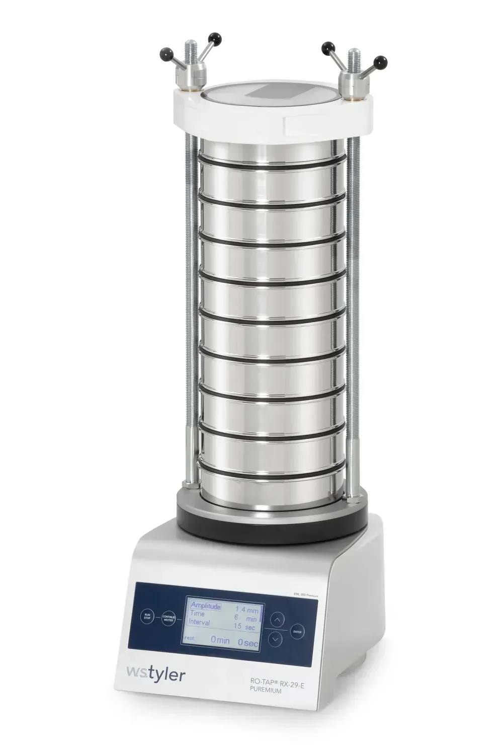 Agitador de tamices para análisis granulométrico de laboratorio