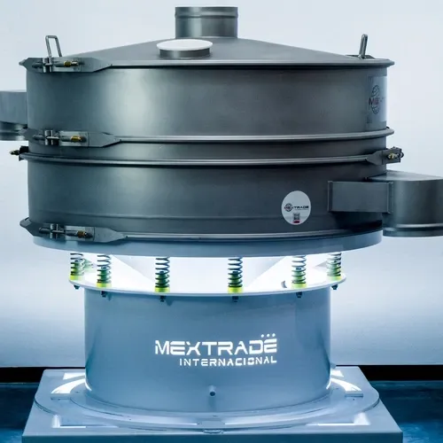 Criba vibratoria circular Mextrade para separación de materiales industriales