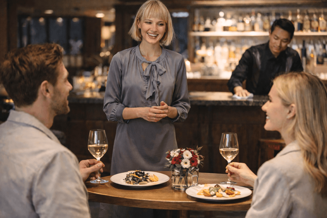 Premium Hotel Team im Gästekontakt — YouW FOH Studio