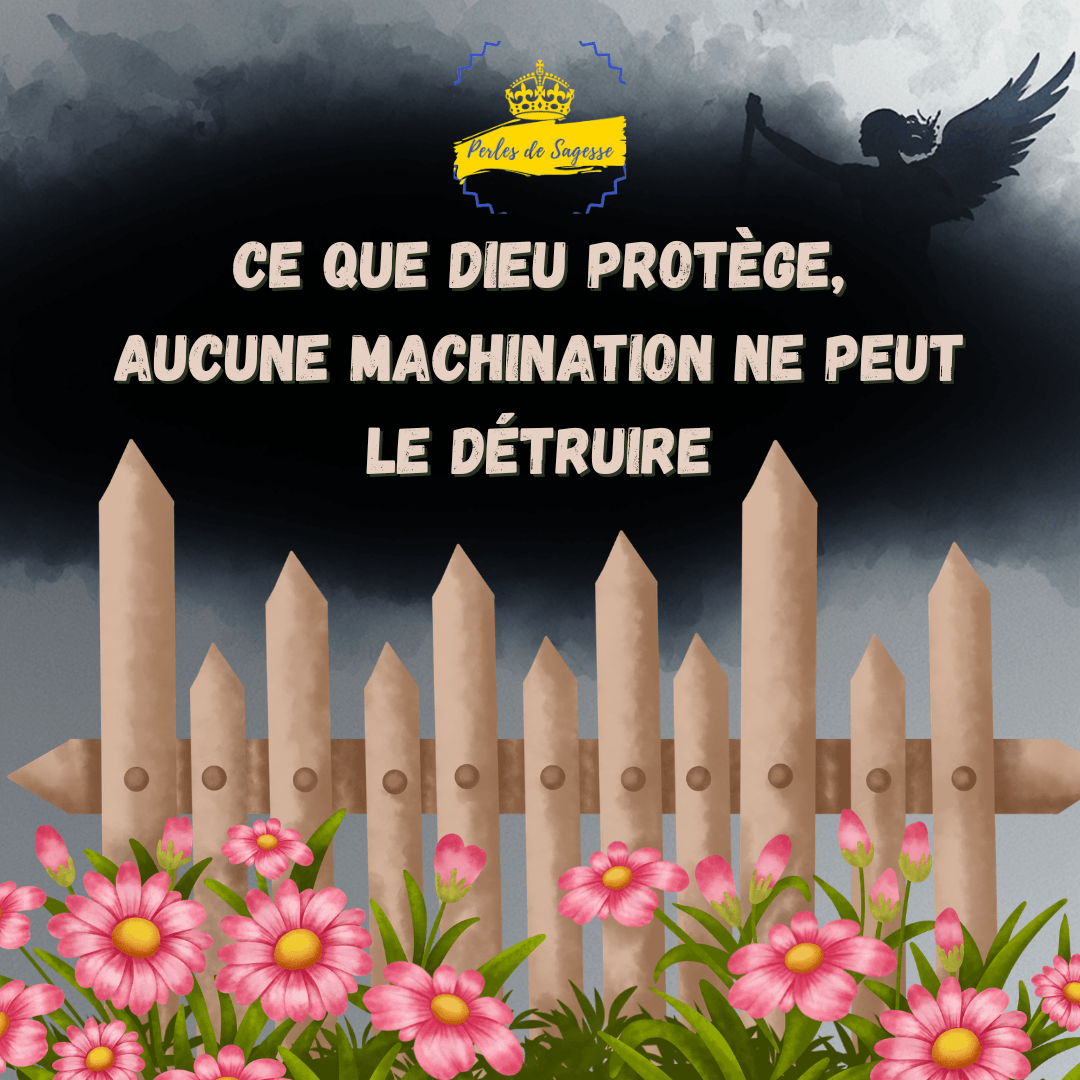 Dieu protège machination perles de sagesse
