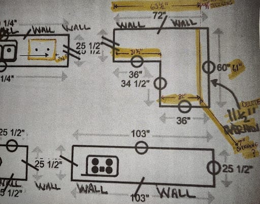 Fresh beige paint on gazebo ceiling and posts