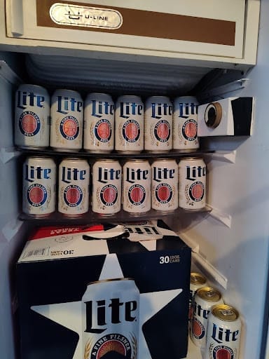 Countertop measurements and tape showing total square footage