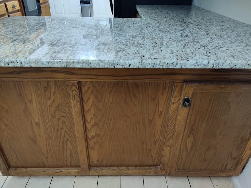 Chandelier hanging in gazebo, unplugged after repaint