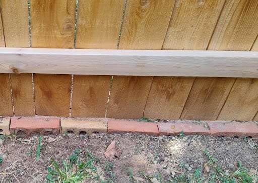 Fresh beige paint on gazebo ceiling and posts