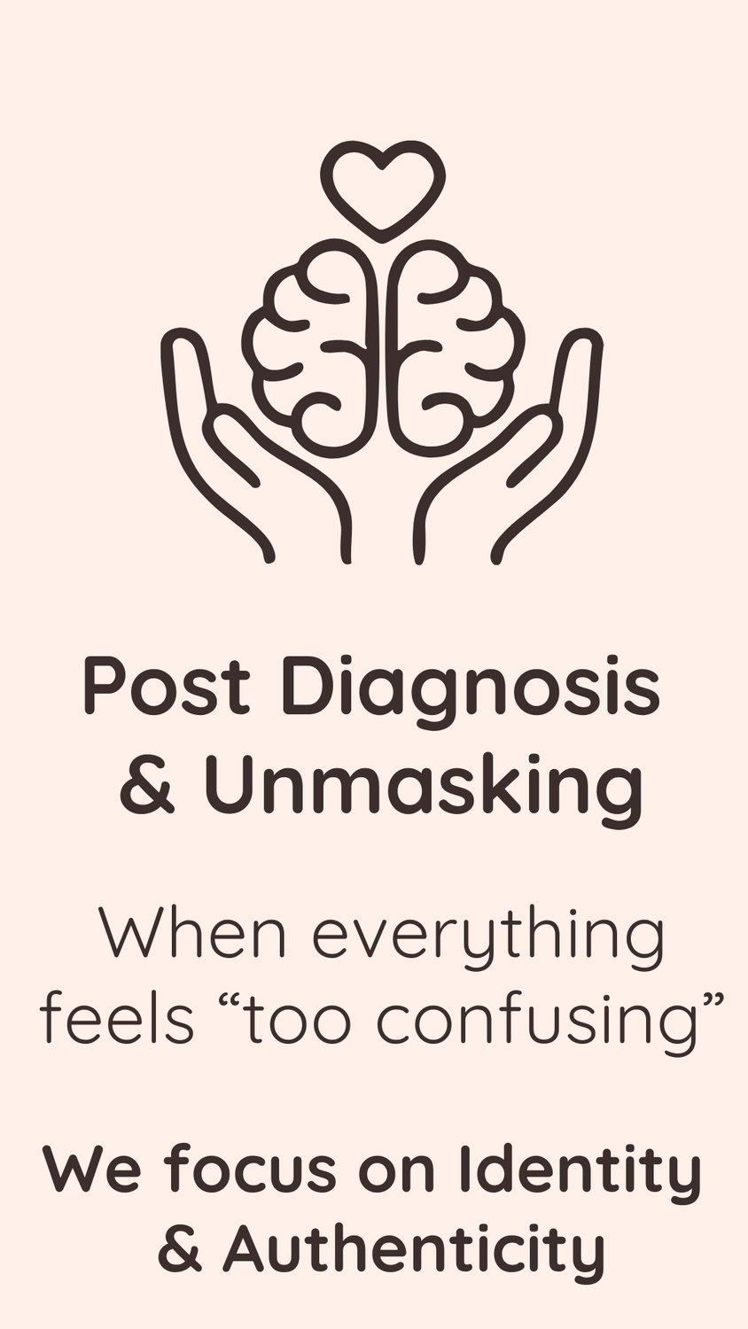 post diagnosis and unmasking - when everything feels "too confusing" we focus on identity and authenticity