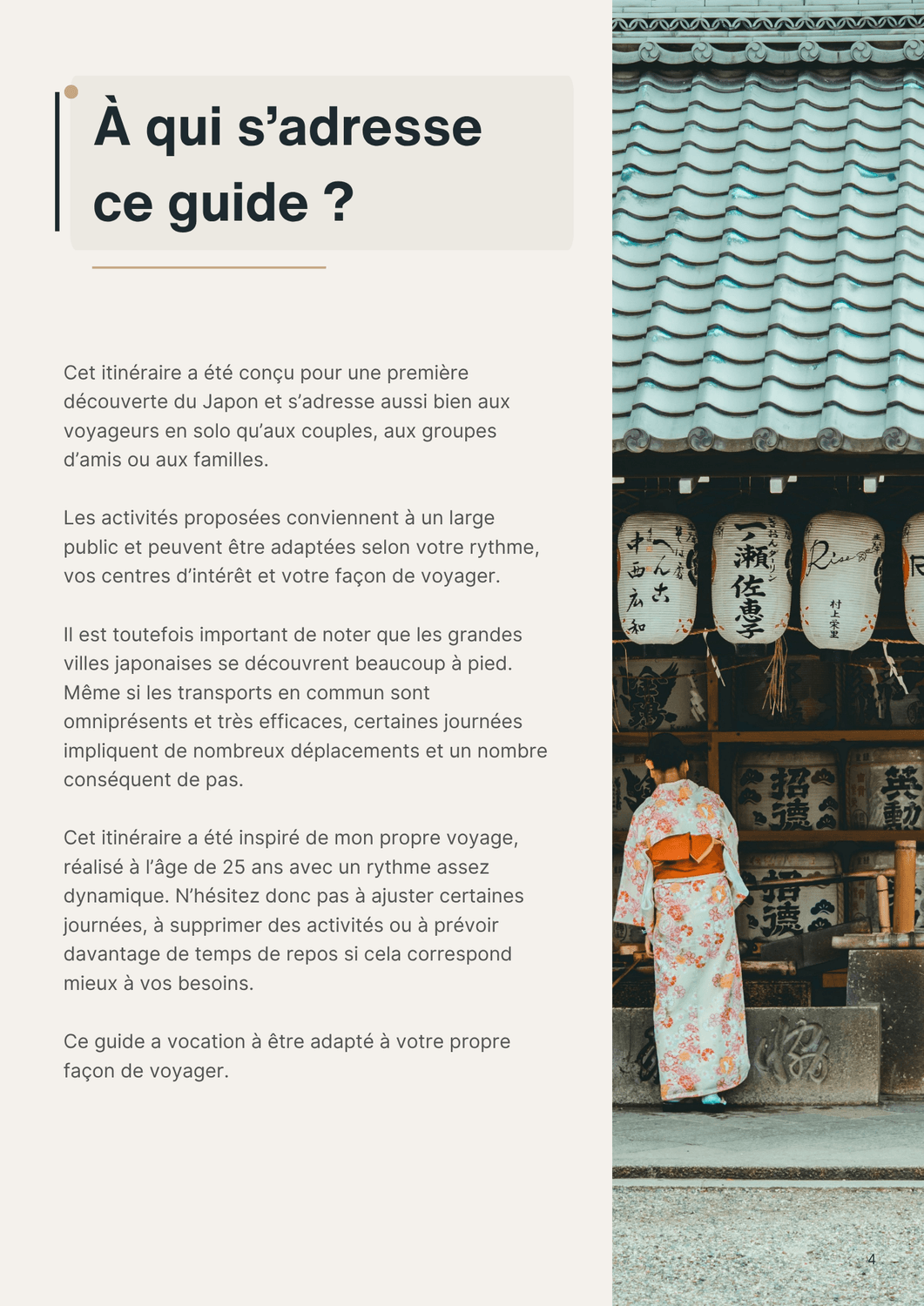 Page itinéraire Kyoto — Gion