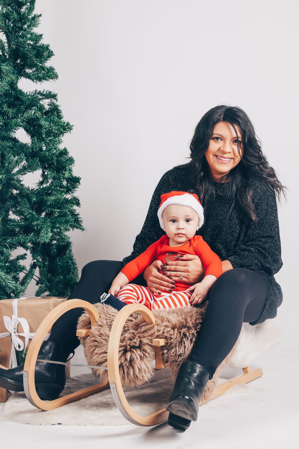 Sophia Anderson with her family
