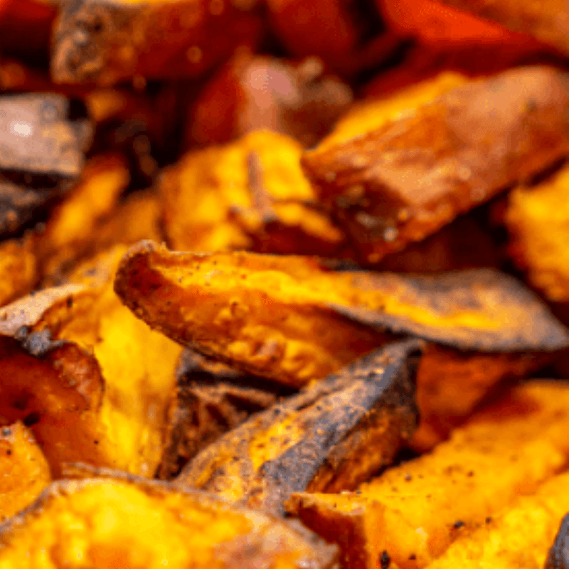 Patates douces rôties