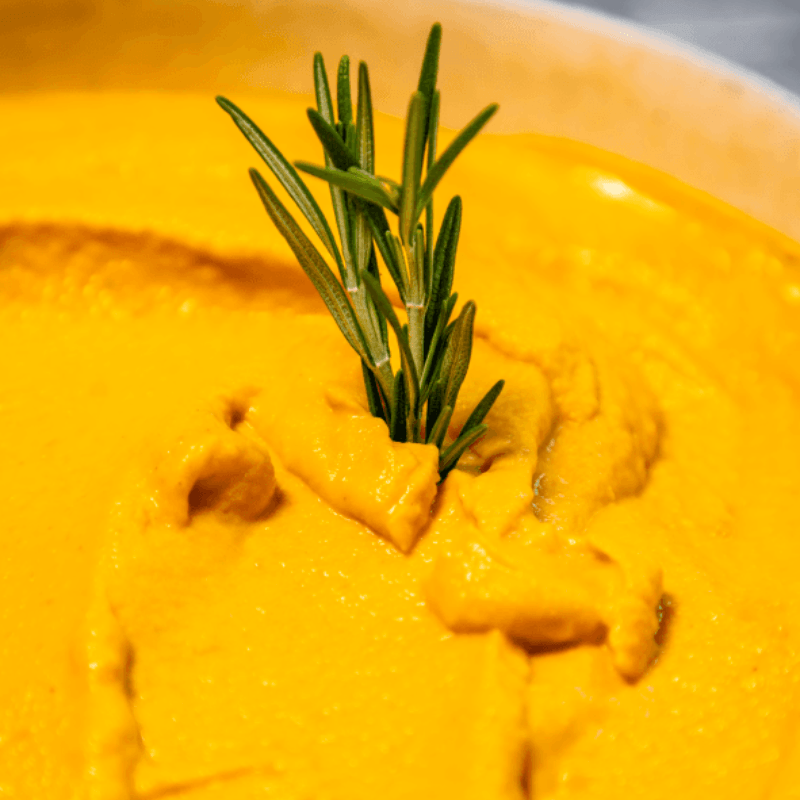 Purée de carottes au romarin