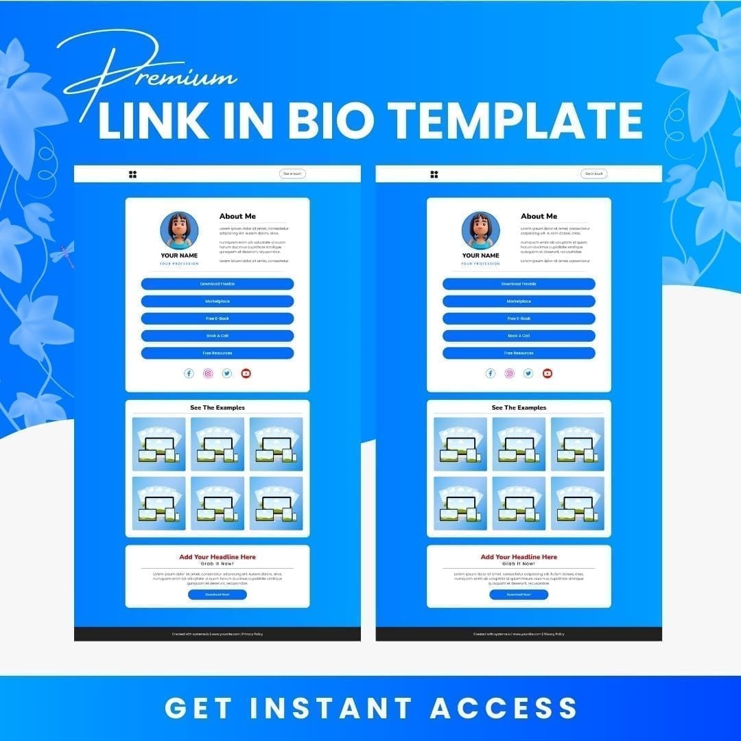 Plantilla Link en bio 